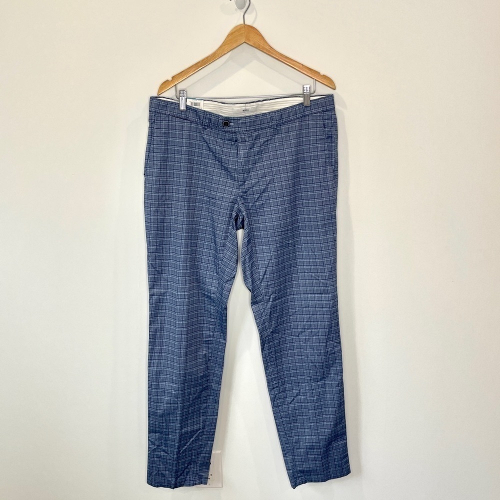 Brax Blue Plaid Felix Digital Flex Modern Fit Pants